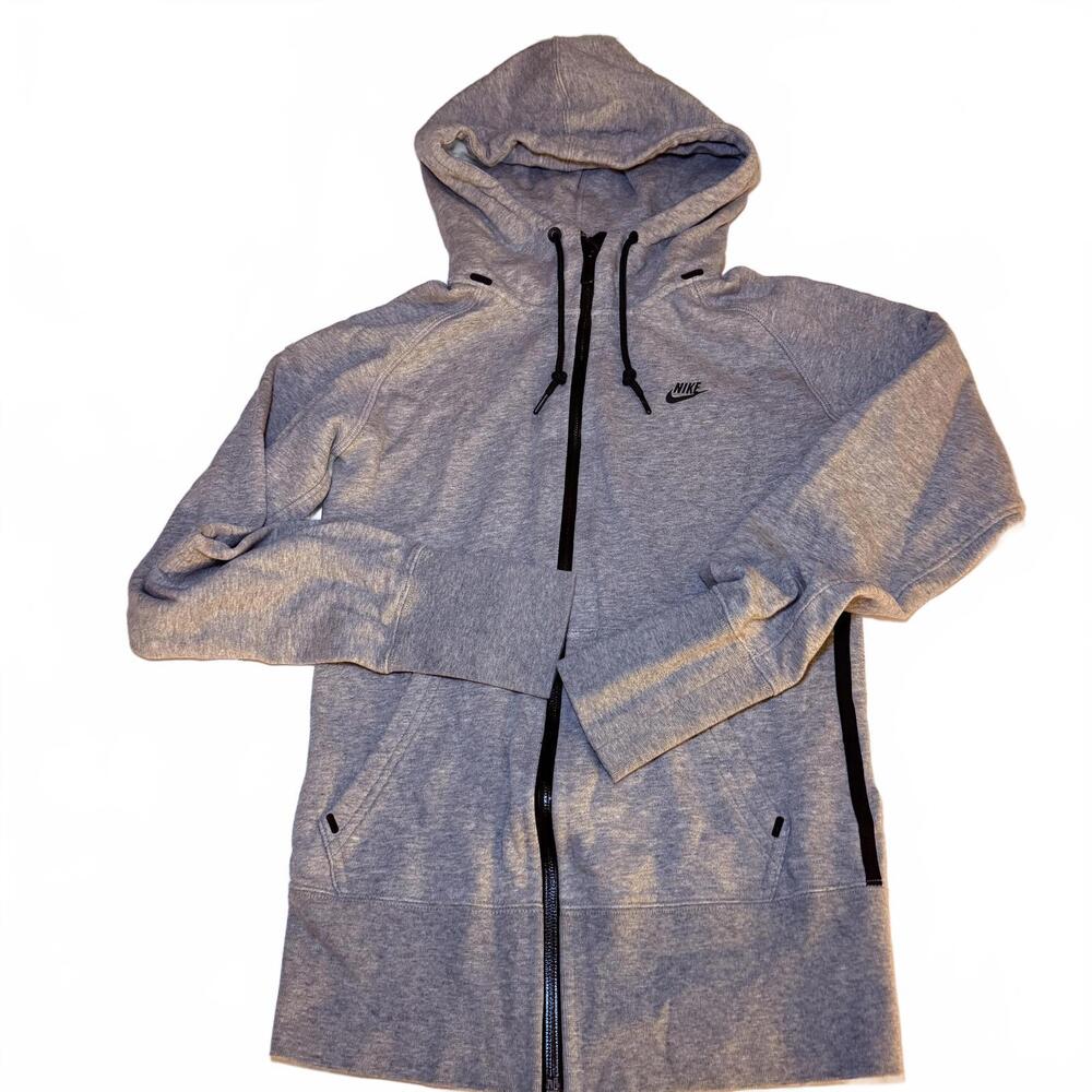 NIKE sportswear performance grey heavy weight hoodie women's size small full zip